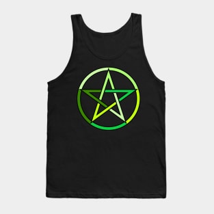 Green Pentagram Pentacle Tank Top